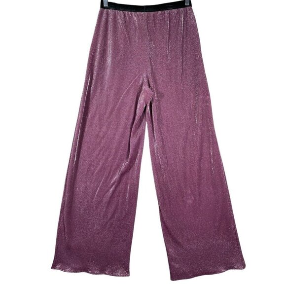 Victoria’s Secret Pink Shimmer Wide Leg Lounge Pajama Pants Women’s Sz L - Picture 4 of 14